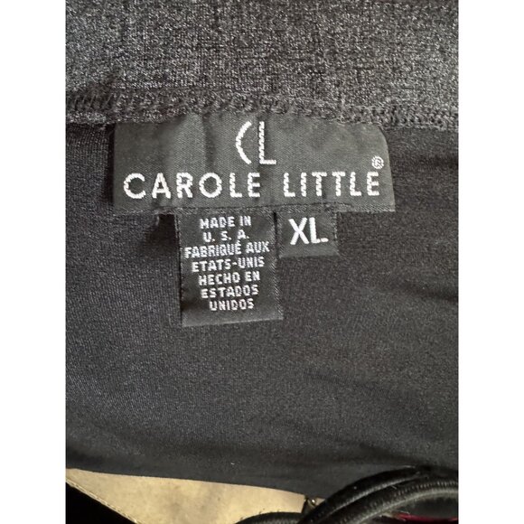 Carole Little Womens XL Open Front Longline Cardigan Jacket Gray Polyester & Spa - Picture 4 of 16